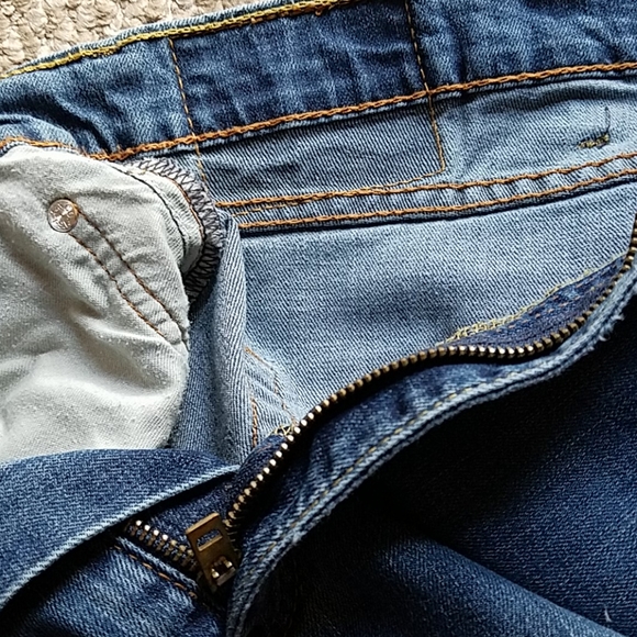 42 x 30 Levi's 559 Original Blue Jeans Strauss Zipper Rive - Picture 8 of 8